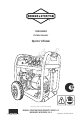 Briggs & Stratton 3750A Operator's manual - Page 1