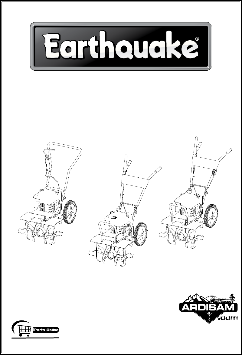 Earthquake Tiller Parts Manual