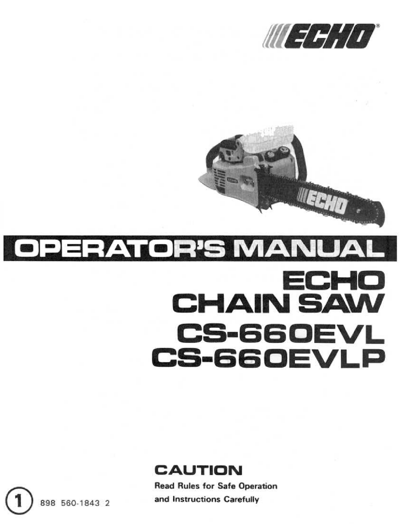 Echo CS660EVL Chainsaw Operator