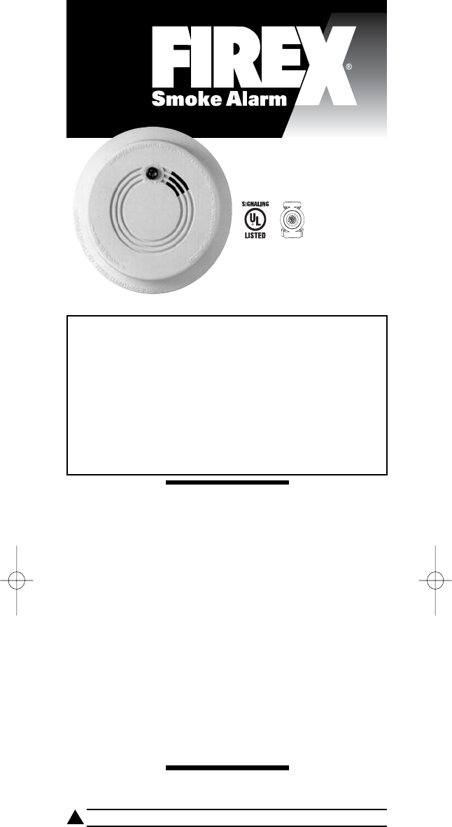Firex Smoke Detectors Instruction Manual