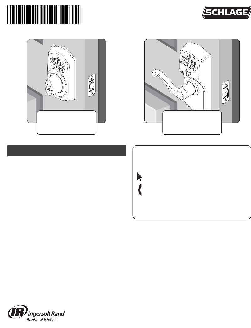 Schlage Be365 User Guide