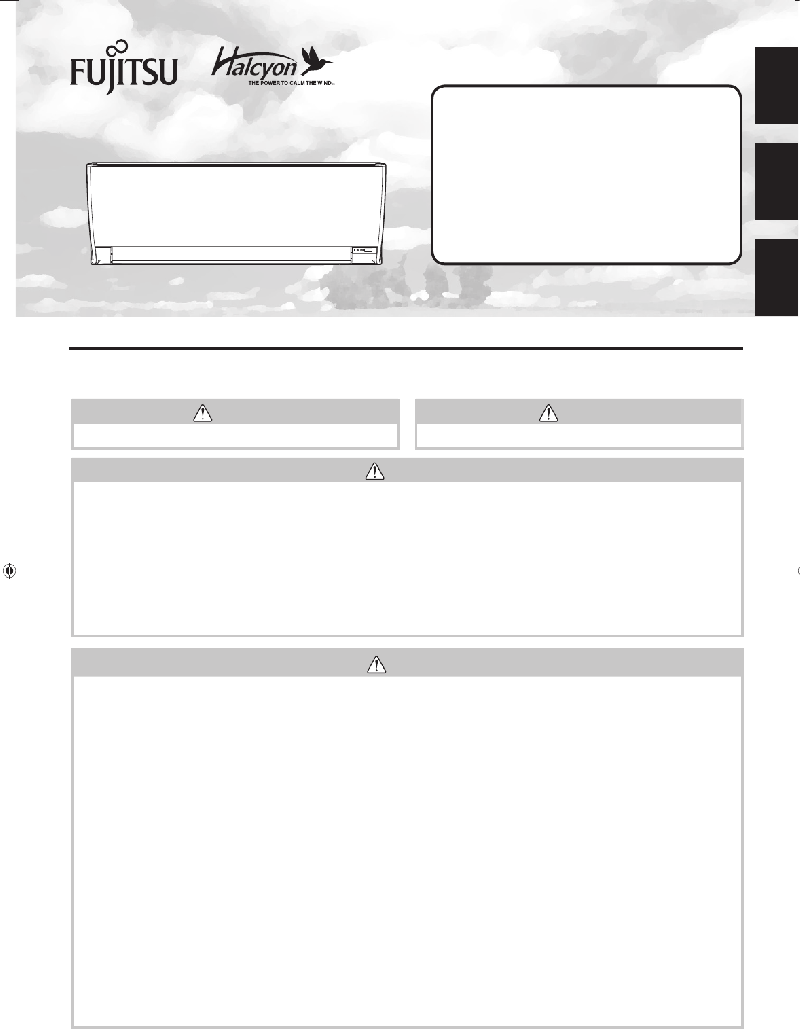 Fujitsu Asu24rlf Manual