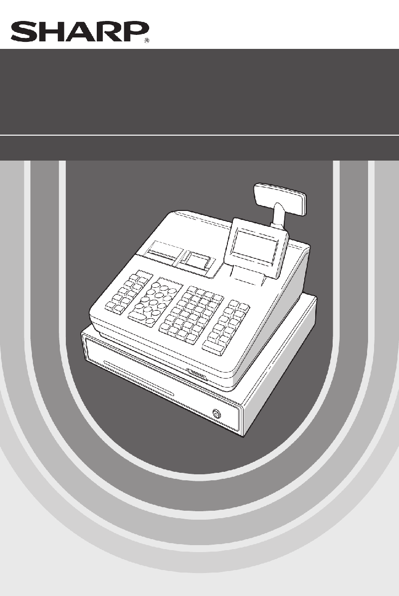 Sharp XEA407 Cash Register Instruction manual PDF View/Download