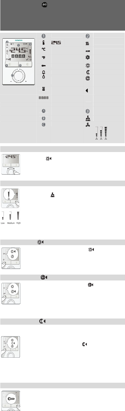 Siemens RDG100 Thermostat Operating instructions PDF View/Download
