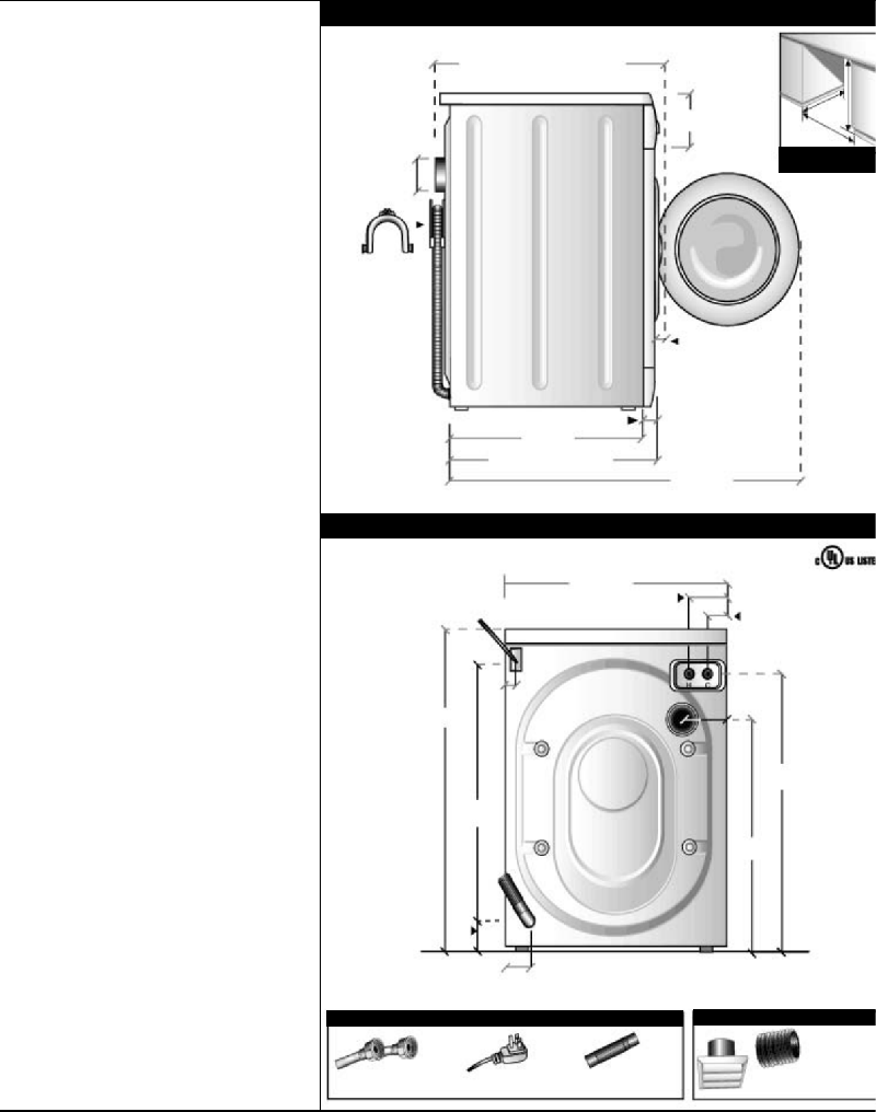 Splendide 2000S Washer/Dryer Datasheet PDF View/Download