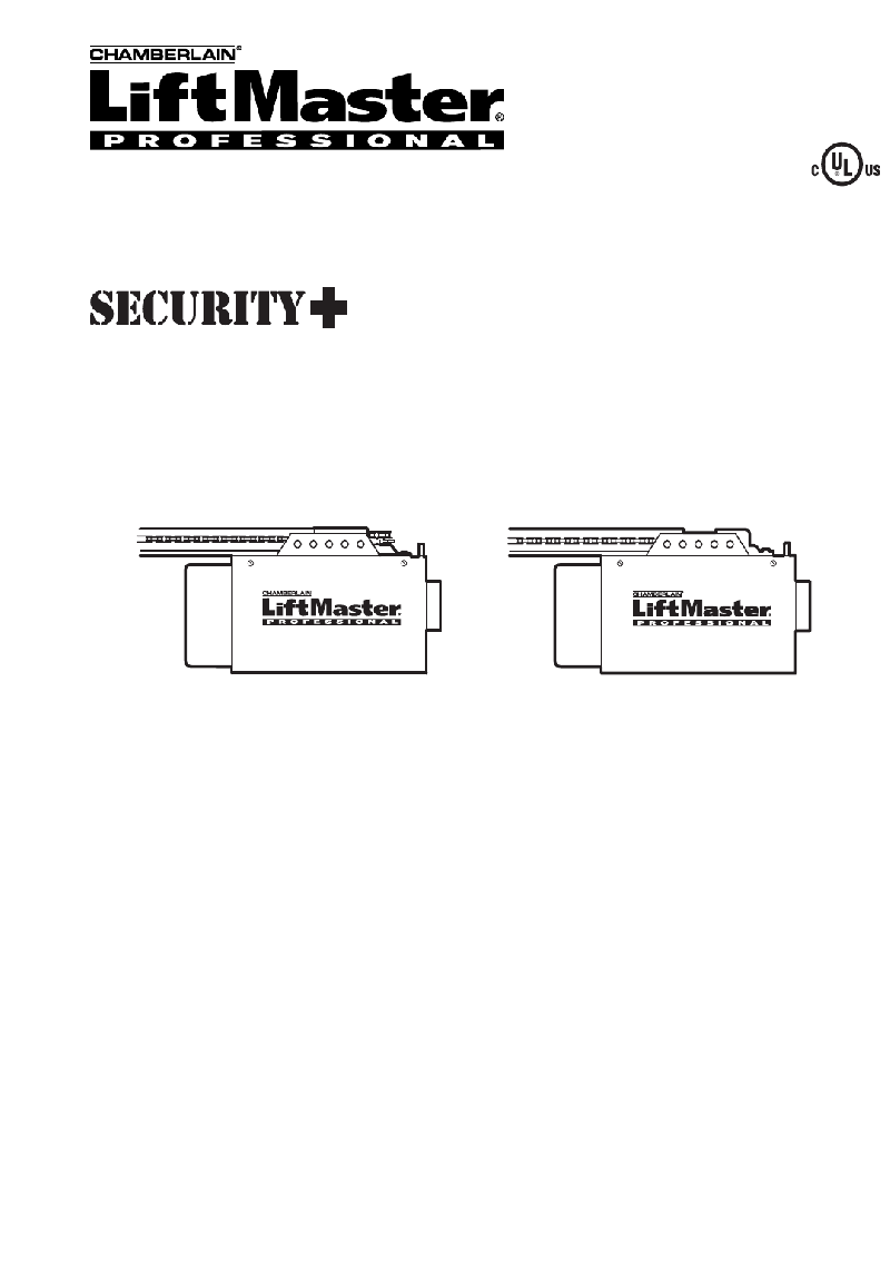 LiftMaster 1345 1/3HP Garage Door Opener Owner