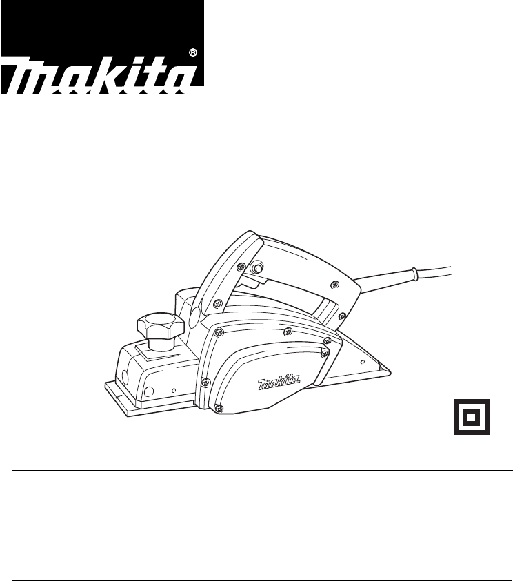 Makita 1900B Planer Manual PDF View/Download