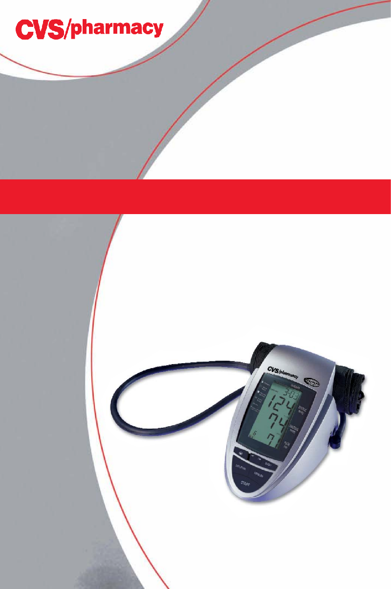 Microlife CVS 271244 Blood Pressure Monitor Instruction manual PDF View