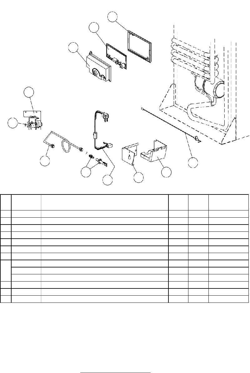 Norcold 1210 Refrigerator Parts list PDF View/Download, Page 9