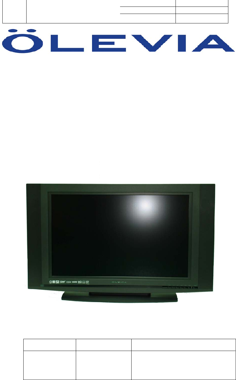 Olevia 232S12 LCD TV Service manual PDF View/Download