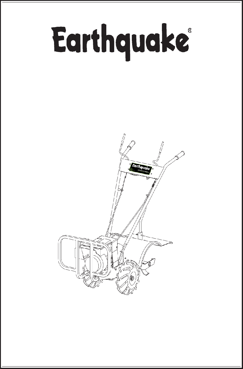 EarthQuake 7050 Tiller Operator