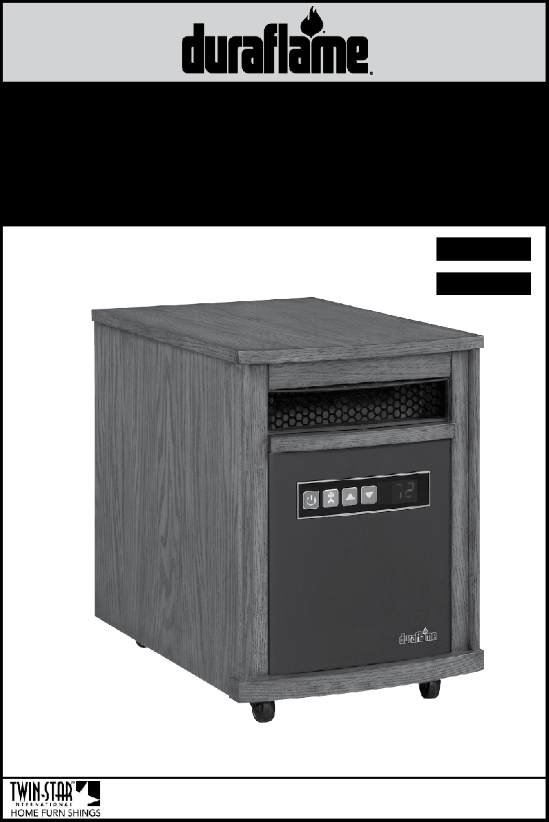 Duraflame 10HM1342 Heater Operation instructions manual PDF View/Download