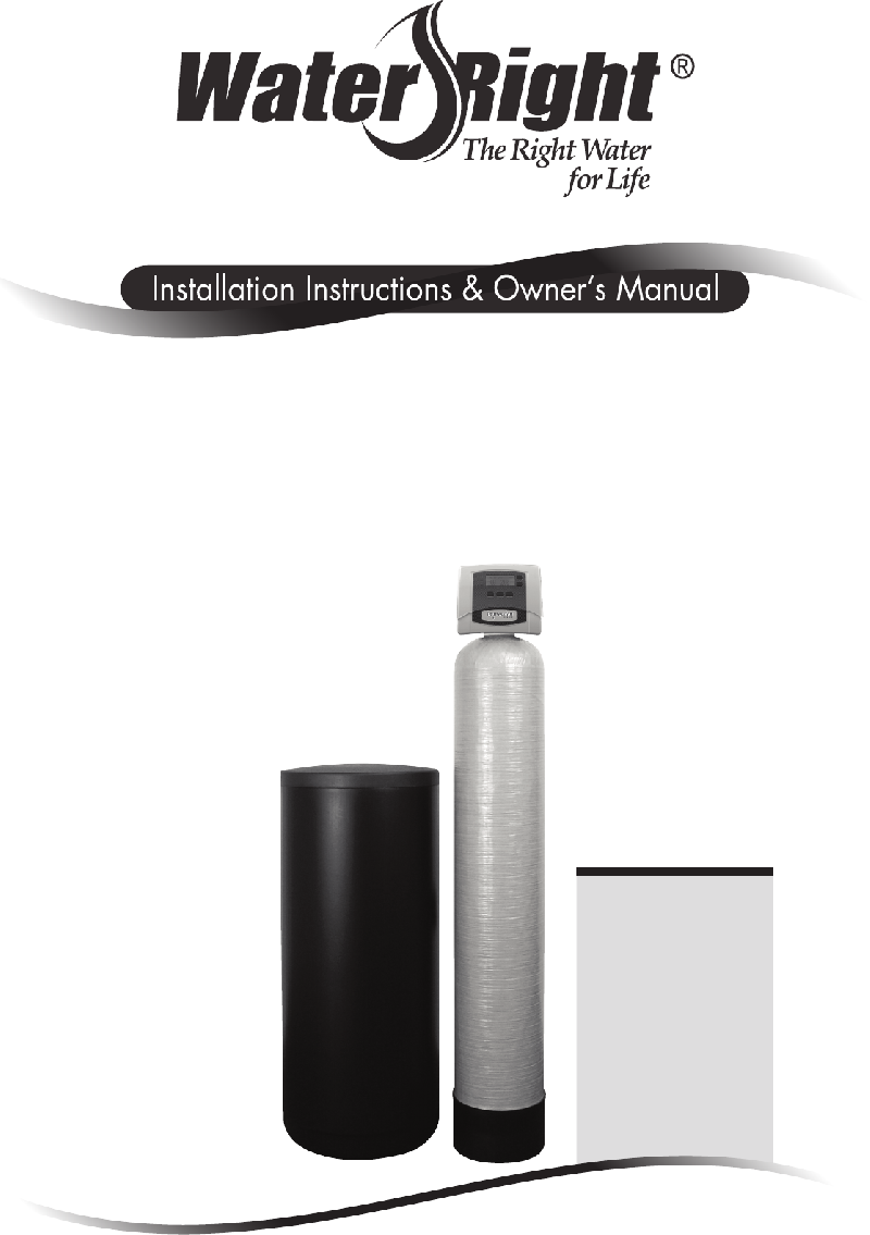 Water Right IMP1044 Water Filtration Systems Installation instructions