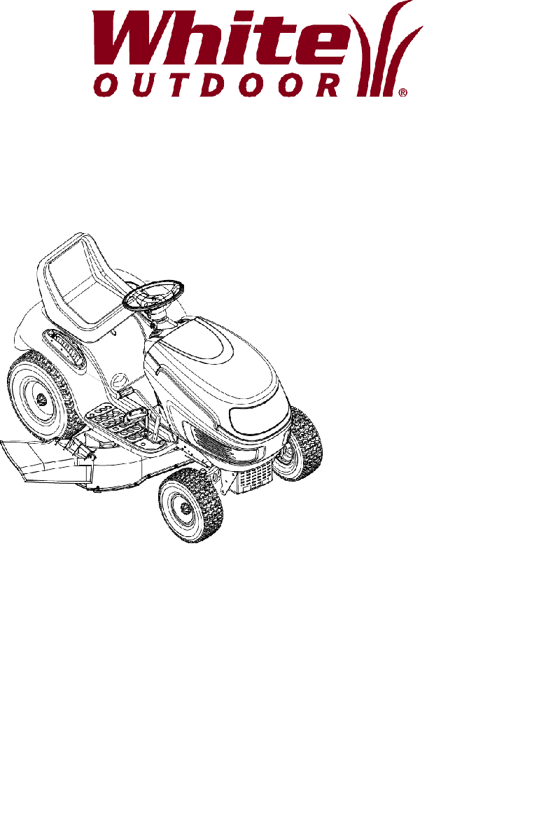 White Outdoor LT1650 Lawn Mower Operator