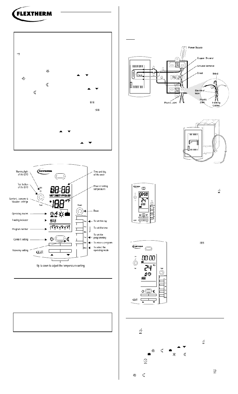 Flextherm LS120P Thermostat Operation & user’s manual PDF View/Download