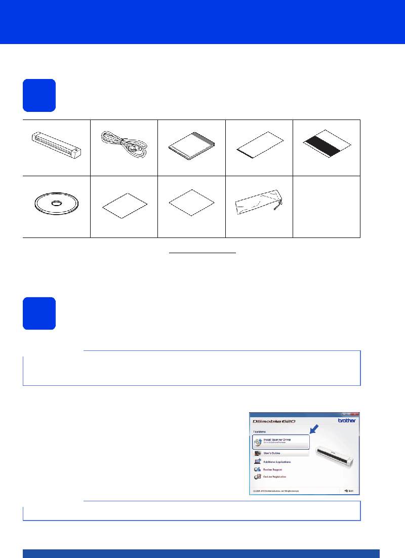 Brother DSmobile 620 Scanner Quick setup manual PDF View/Download