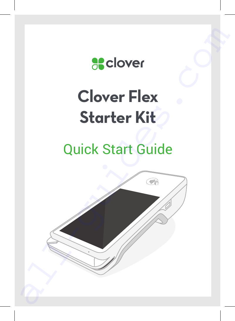 Clover Flex C401U Payment Terminal Quick start manual PDF View/Download