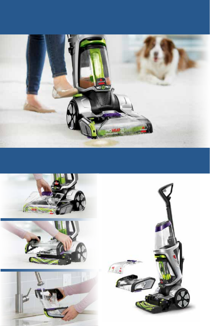 Bissell ProHeat 2x Revolution Pet Pro 1986 Series Vacuum Cleaner Quick