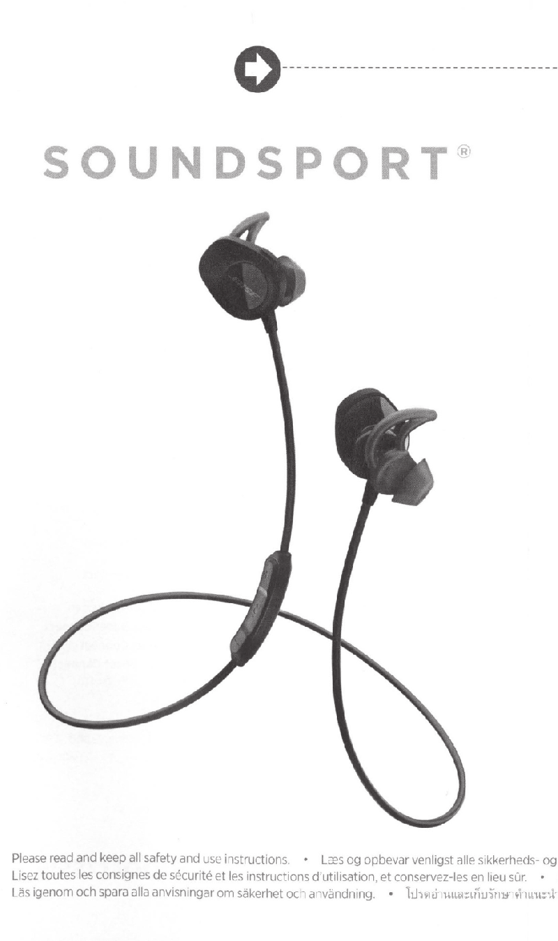 Bose SoundSport Wireless Headphones Instructions manual PDF View/Download