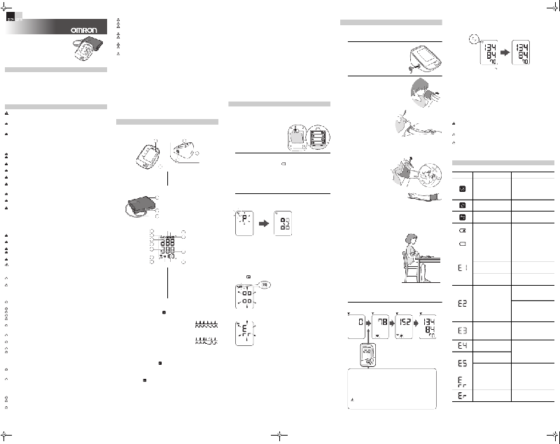 Omron HEM9210T Blood Pressure Monitor Instruction manual PDF View/Download