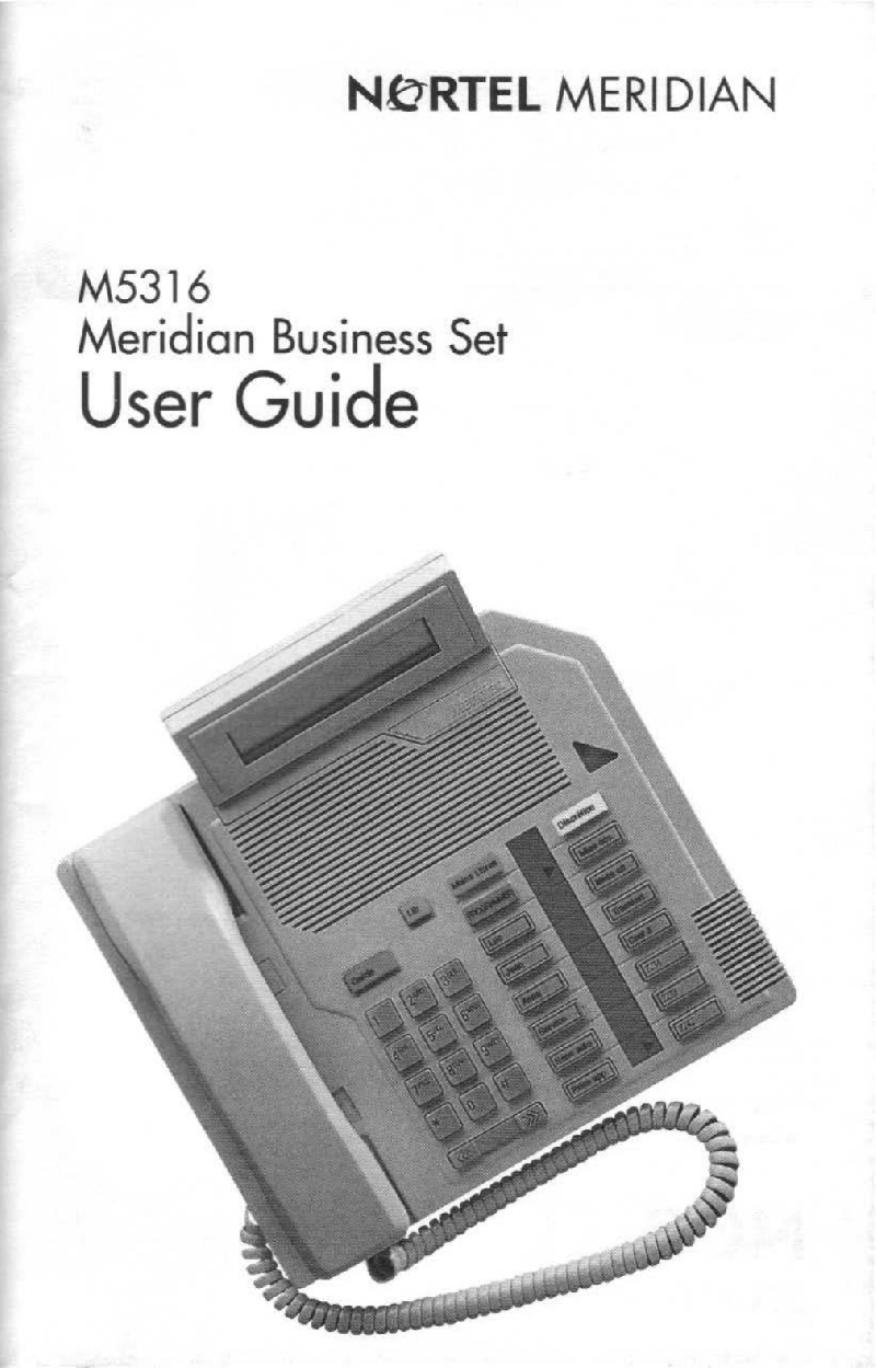 Nortel M5316 Telephone Operation & user’s manual PDF View/Download