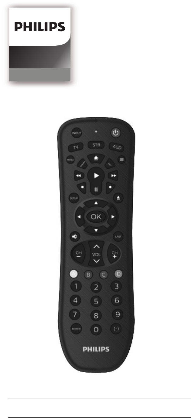 Philips SRP9232D/27 Remote Control Operation & user’s manual PDF View