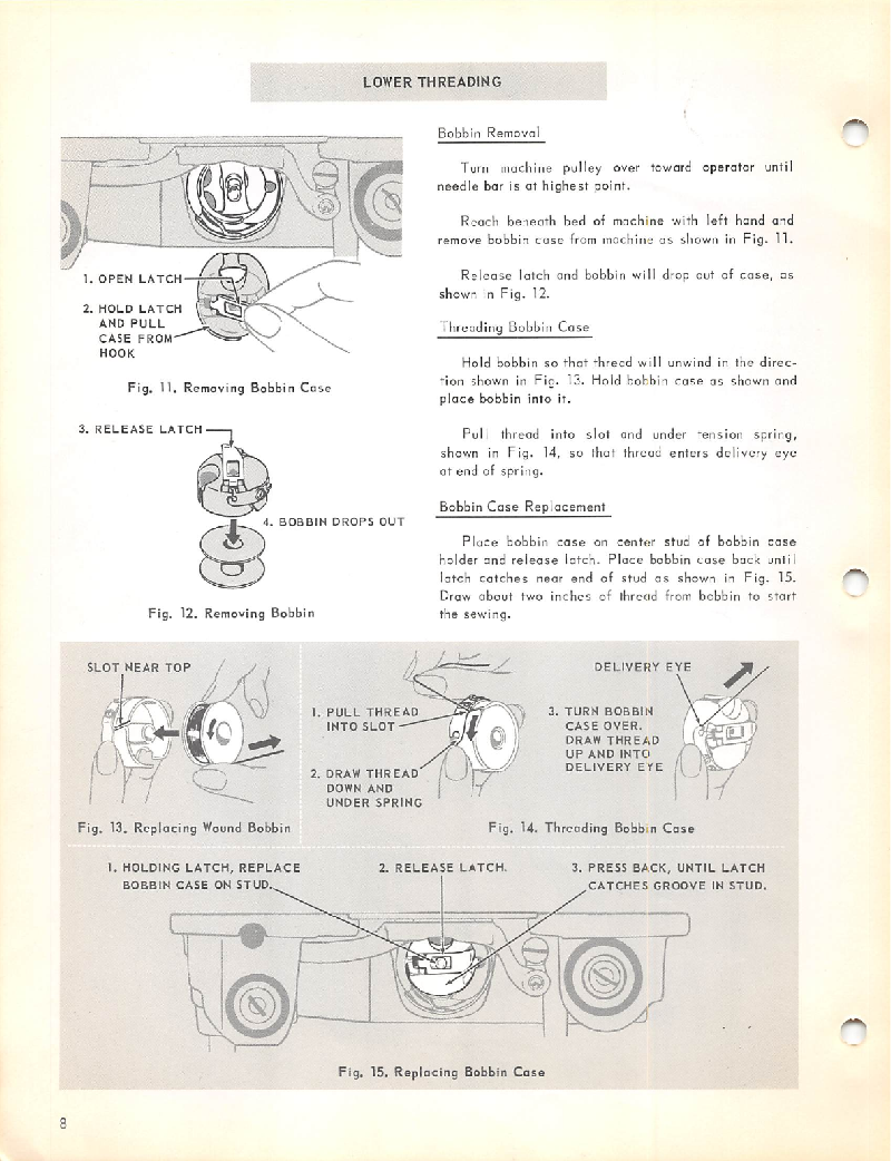Singer 2811 Sewing Machine Service manual PDF View/Download, Page 8