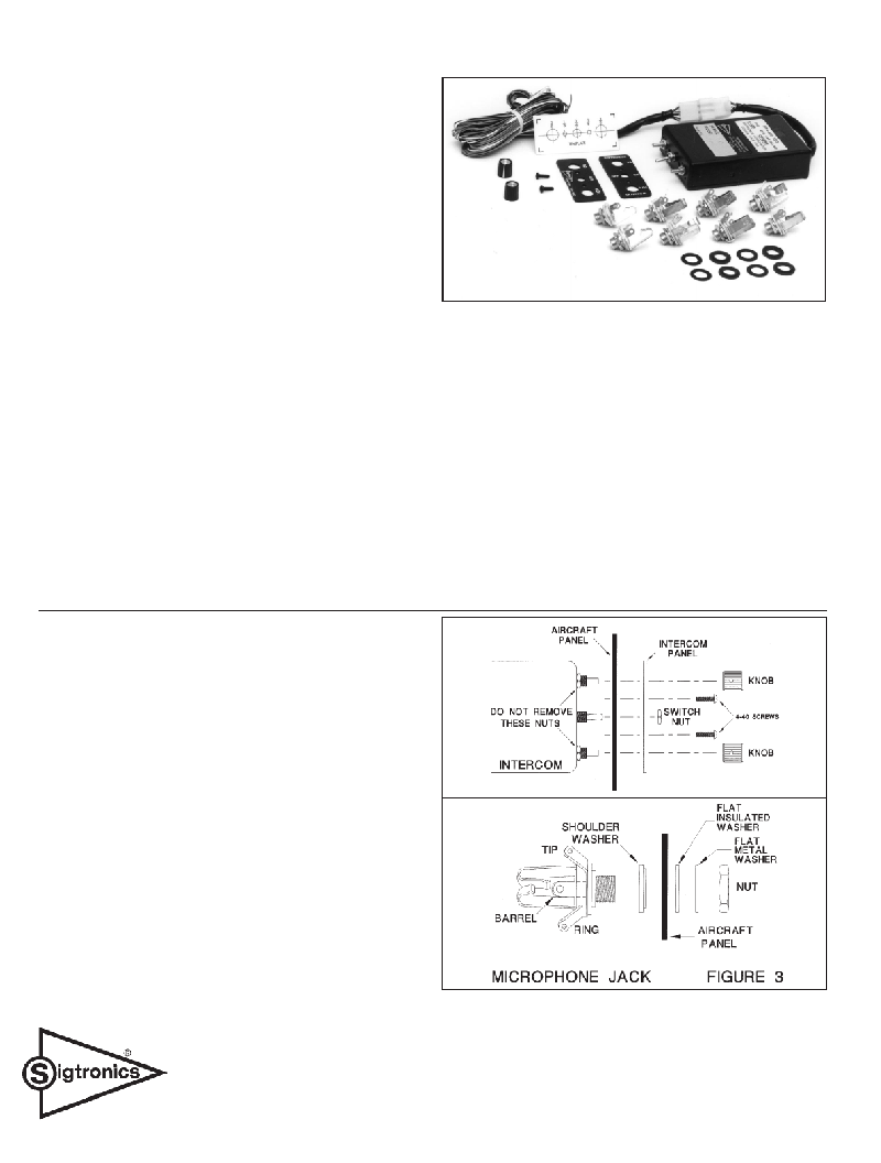 Sigtronics SPA-400 Intercom System Installation and operating