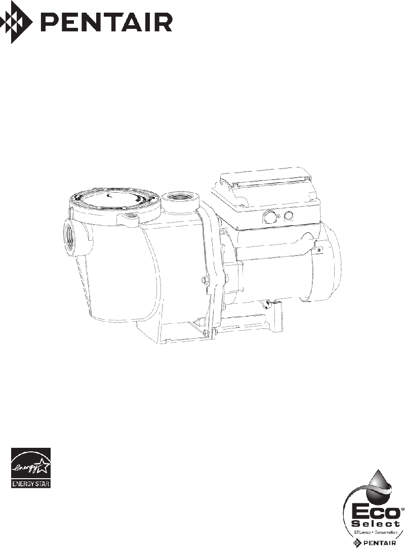 Pentair Intelliflo Vsf Pump Manual