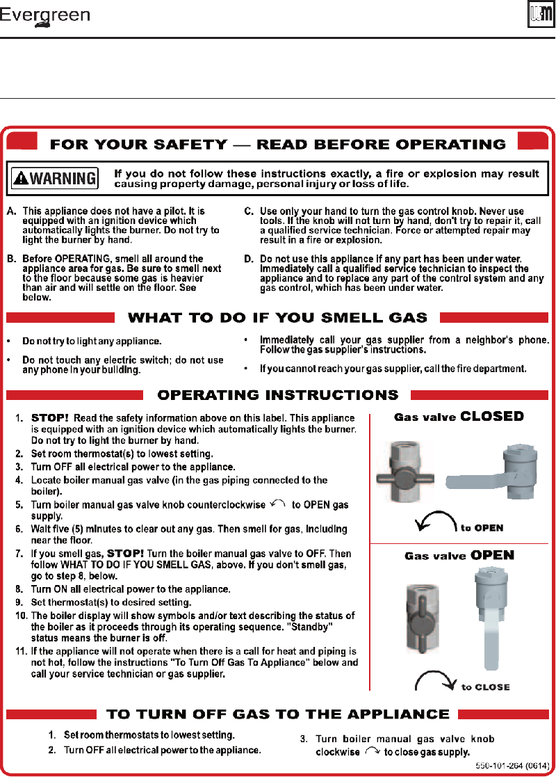 WeilMcLain ECO 110 Boiler User
