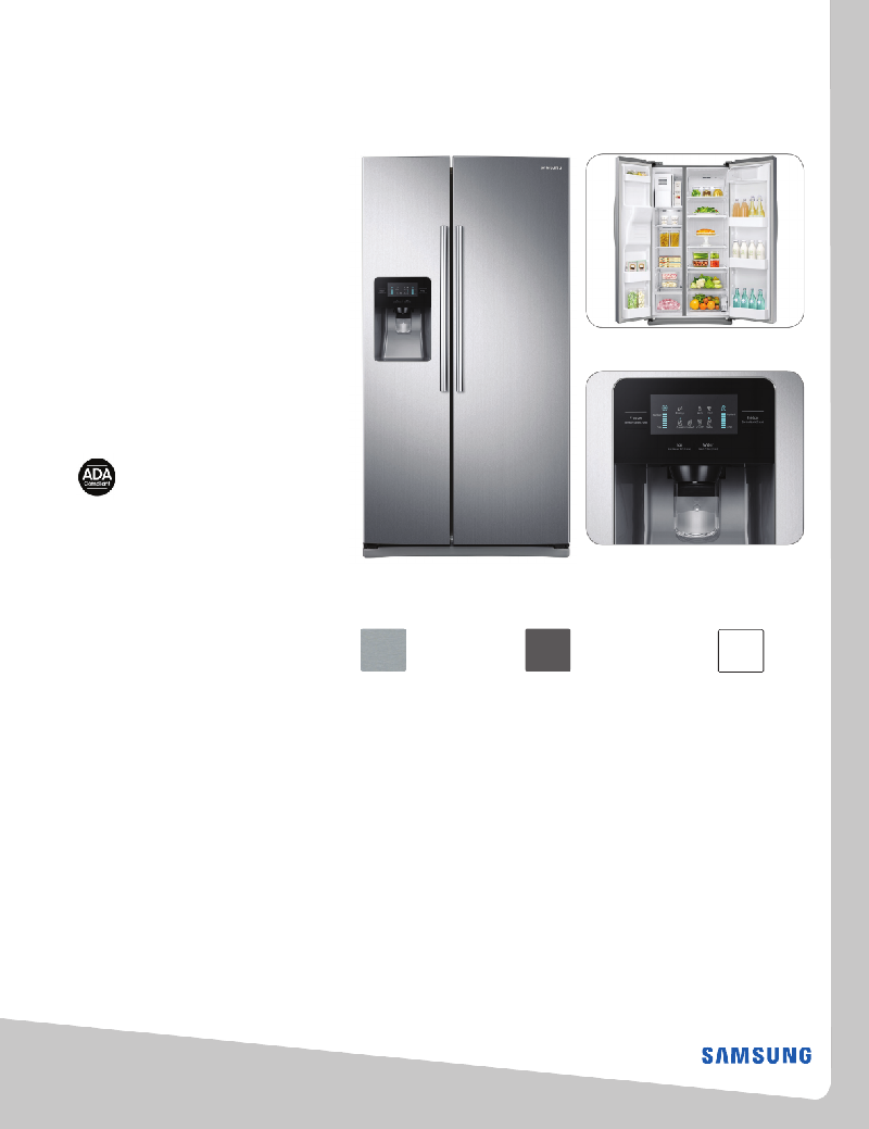 Samsung RS25J500DSG Refrigerator Manual PDF View/Download