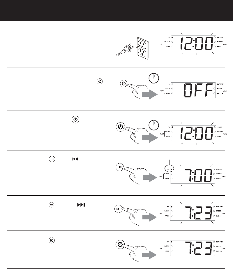 Timex T231 Clock Radio Quick start manual PDF View/Download