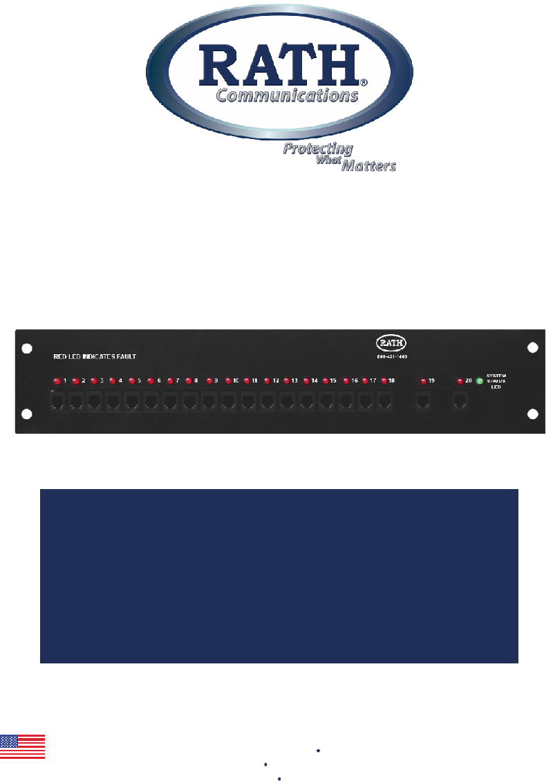 Rath 250012SPRVSR Control Systems Installation & operation manual PDF