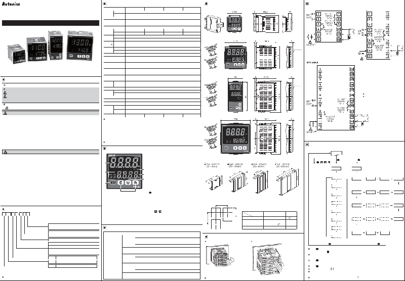 Autonics TCN4H Series Temperature Controller Manual PDF View/Download