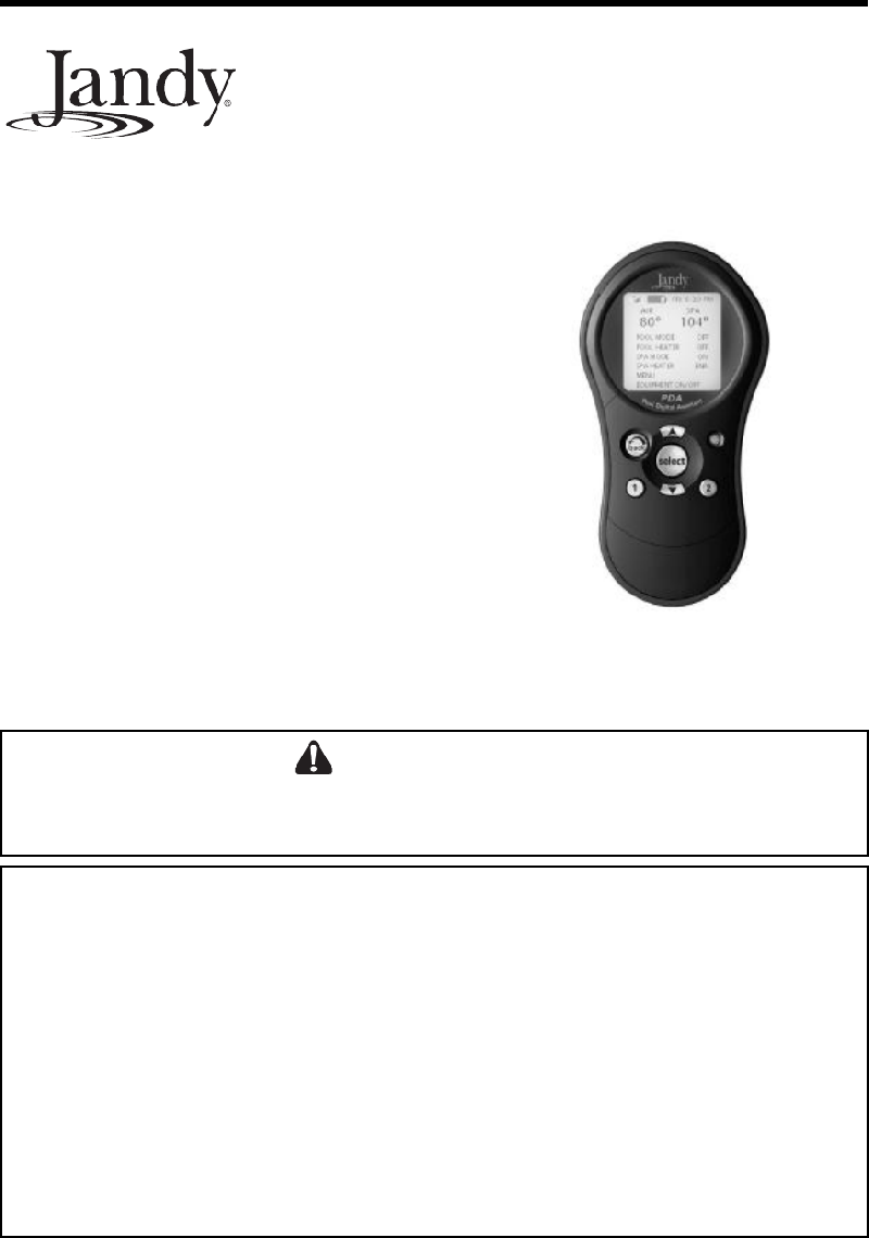 Jandy AquaLink RS P4 Lighting Equipment Owner
