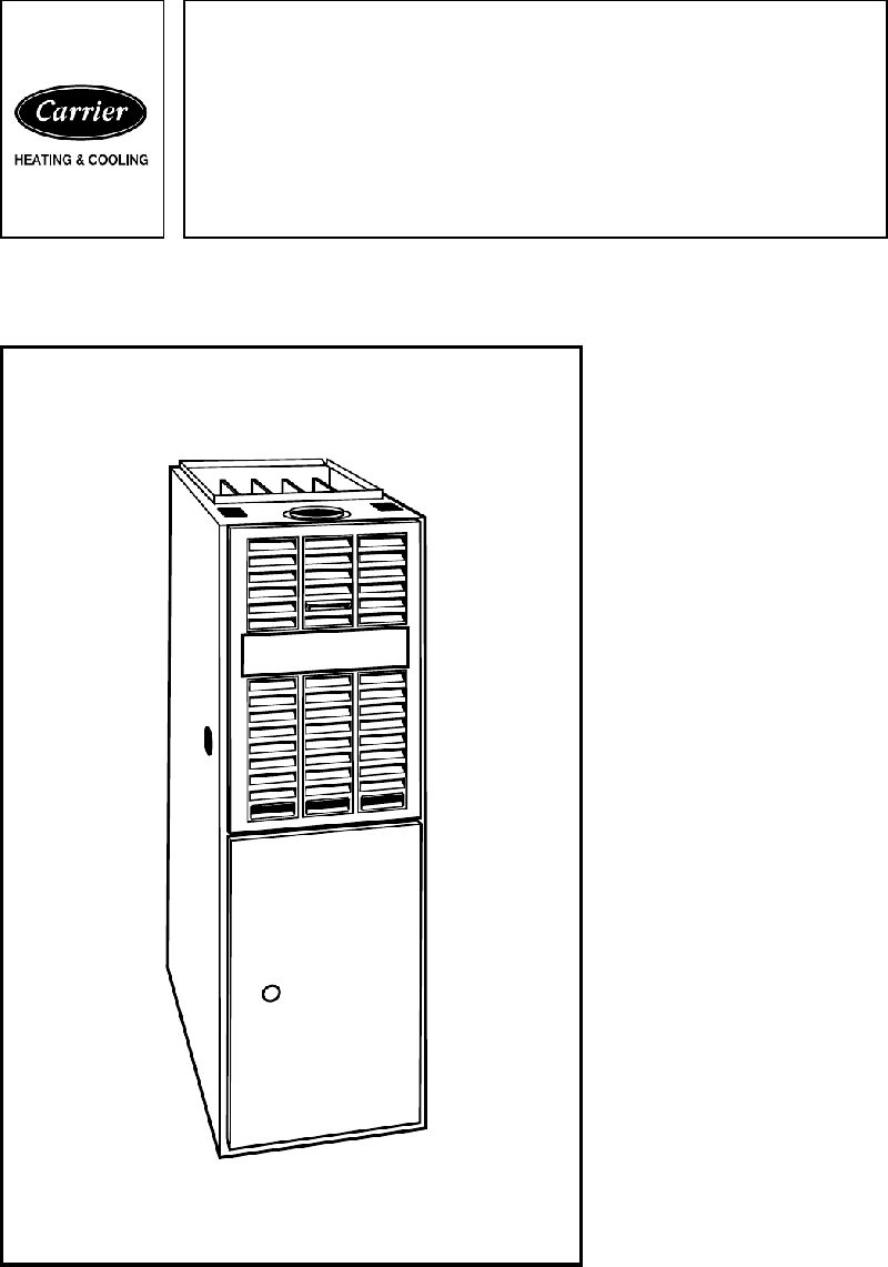 Carrier 58PAV Furnace Product data PDF View/Download