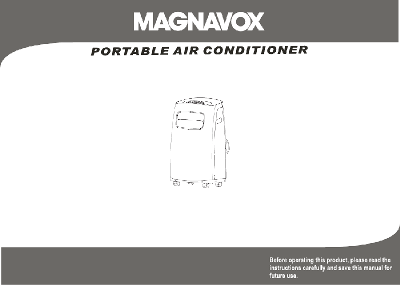 Magnavox P08NPE Air Conditioner Owner