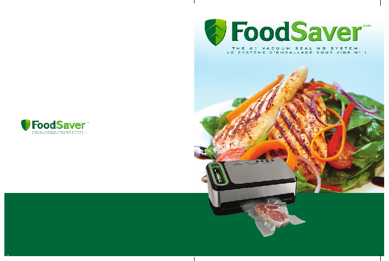 FoodSaver V4825 Food Saver User manual & recipe book PDF View/Download