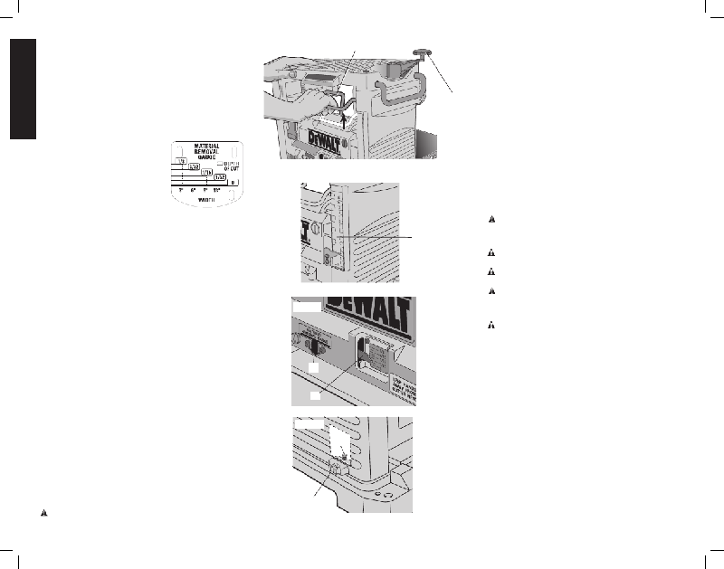DeWalt DW734 Planer Instruction manual PDF View/Download, Page 6