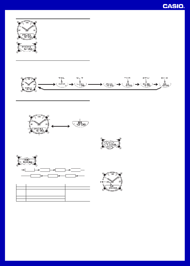 Casio 2747 Watch Operation & user’s manual PDF View/Download