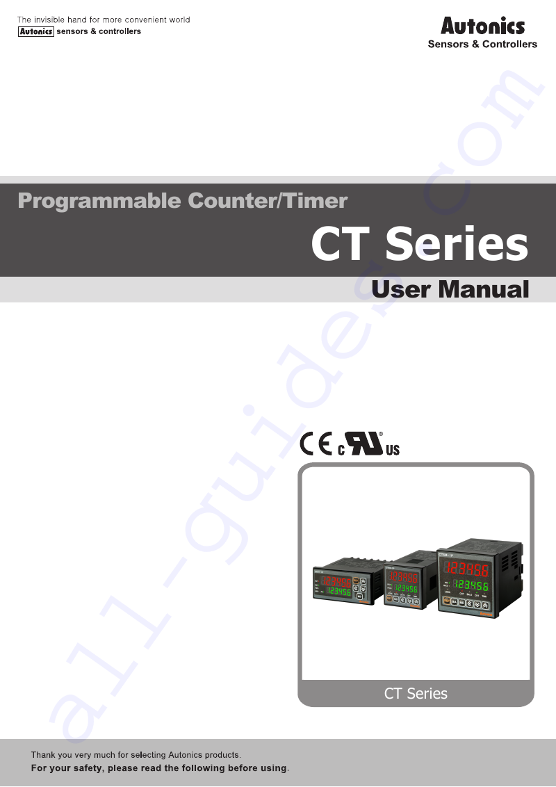 Autonics CT4S1P series Timer Operation & user’s manual PDF View/Download