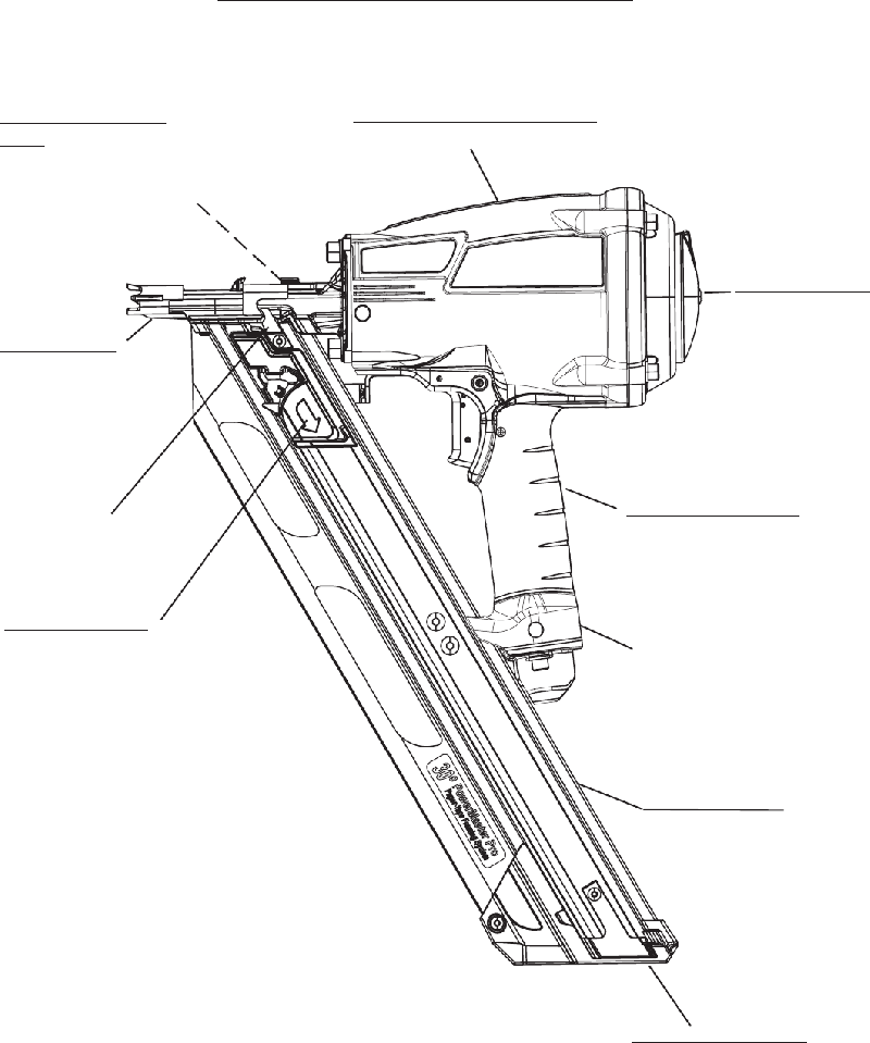 Paslode F350P Nail Gun Operating manual and schematic PDF View